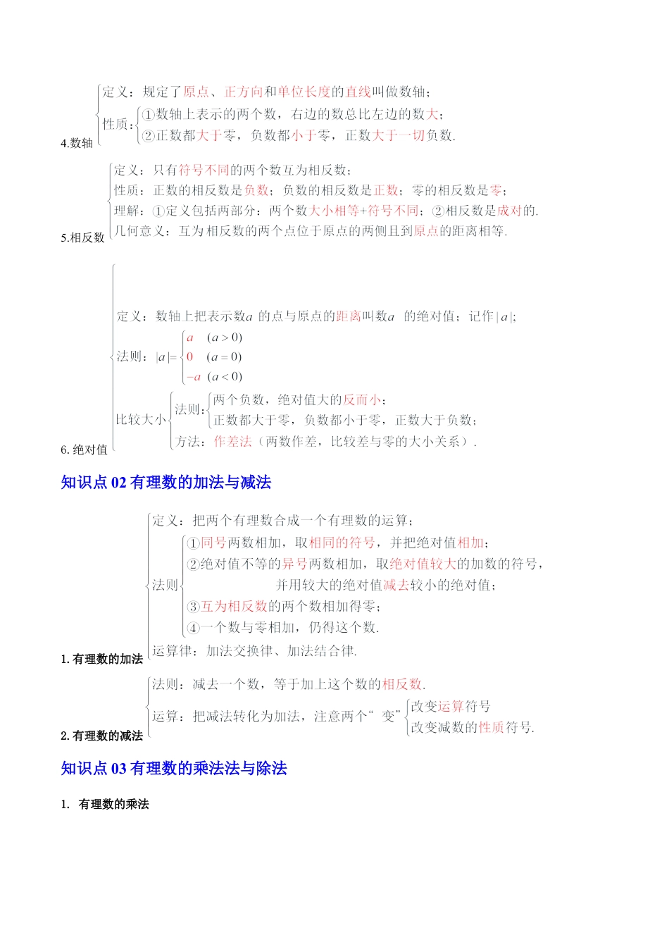 数学六年级上册-第1章 有理数（复习讲义）（教师版）.docx_第3页
