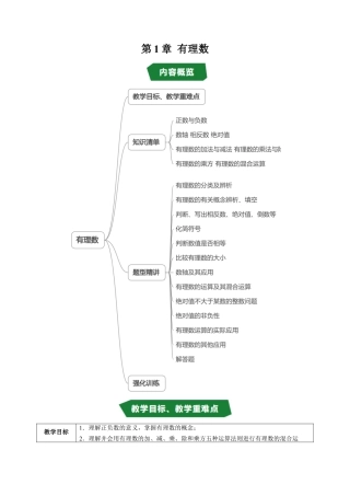 数学六年级上册-第1章 有理数（高效培优讲义）（教师版）.docx