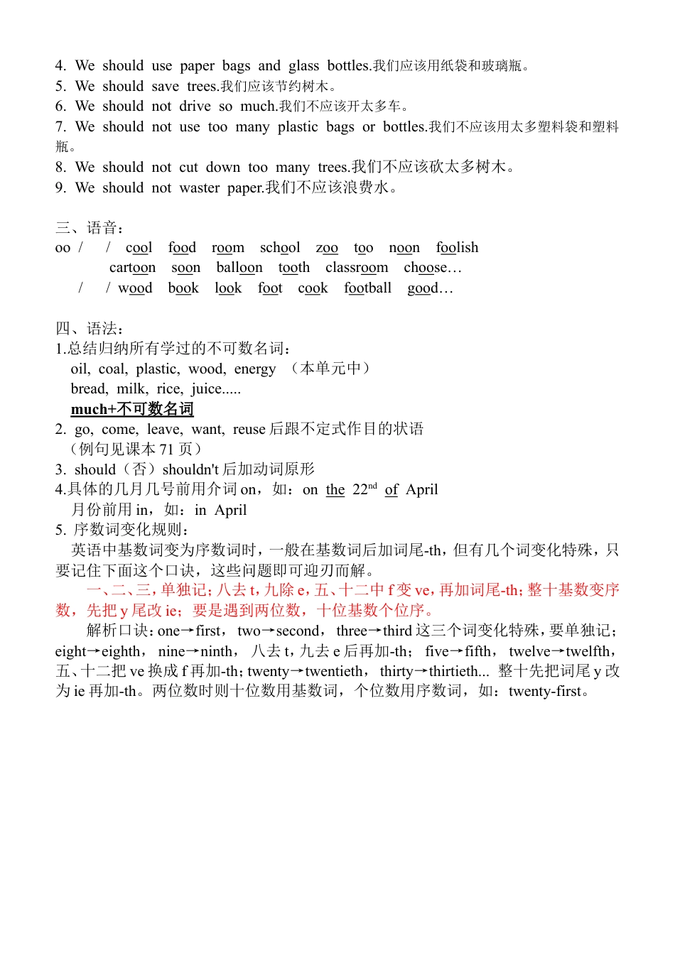 译林版六上 Unit7 单元知识归纳.doc_第2页