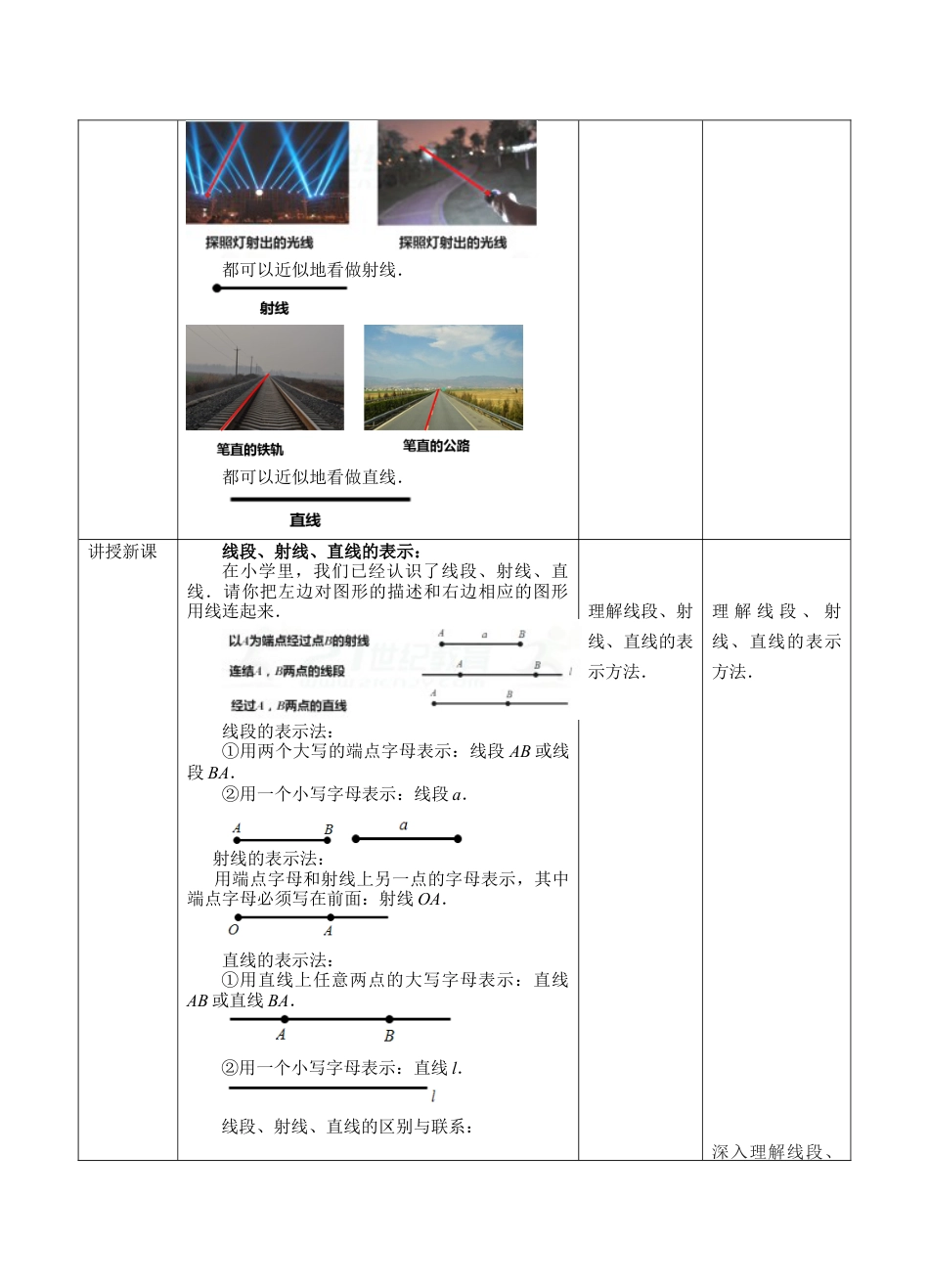 6.2线段、射线和直线(教案)     —浙教版数学七年级上册.docx_第2页