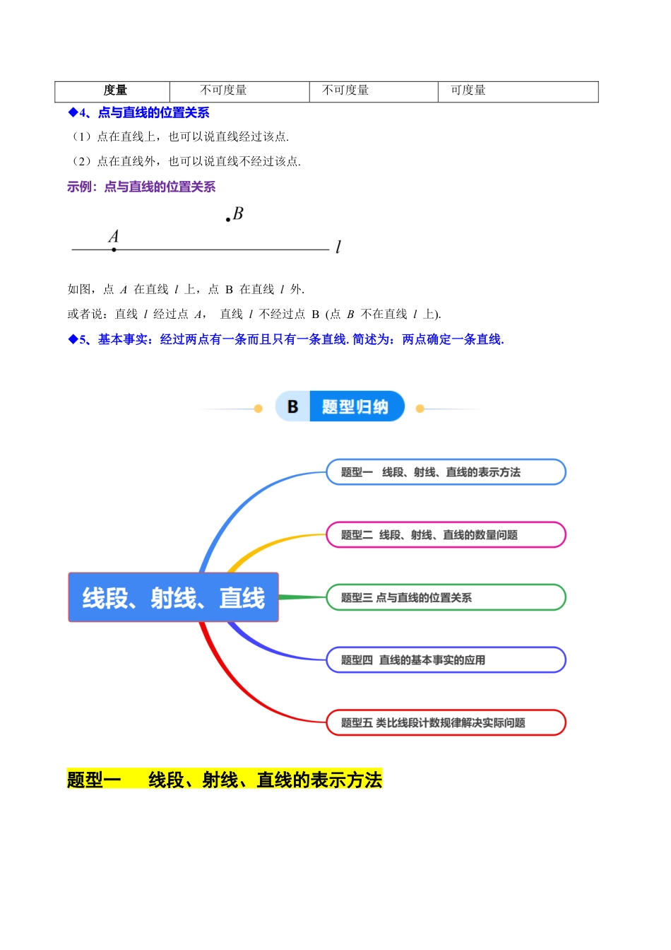初中七年级数学上册-6.2线段、射线、直线（5大题型提分练）（解析版）.docx_第2页
