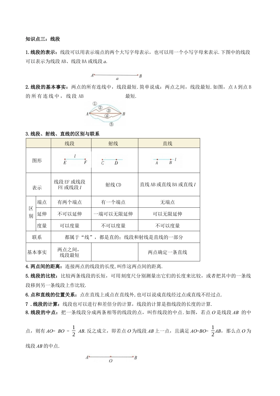 初中七年级数学上册-专题6.10 图形的初步知识全章专项复习（2大考点13种题型）（举一反三）（浙教版2024）（含解析）.docx_第2页