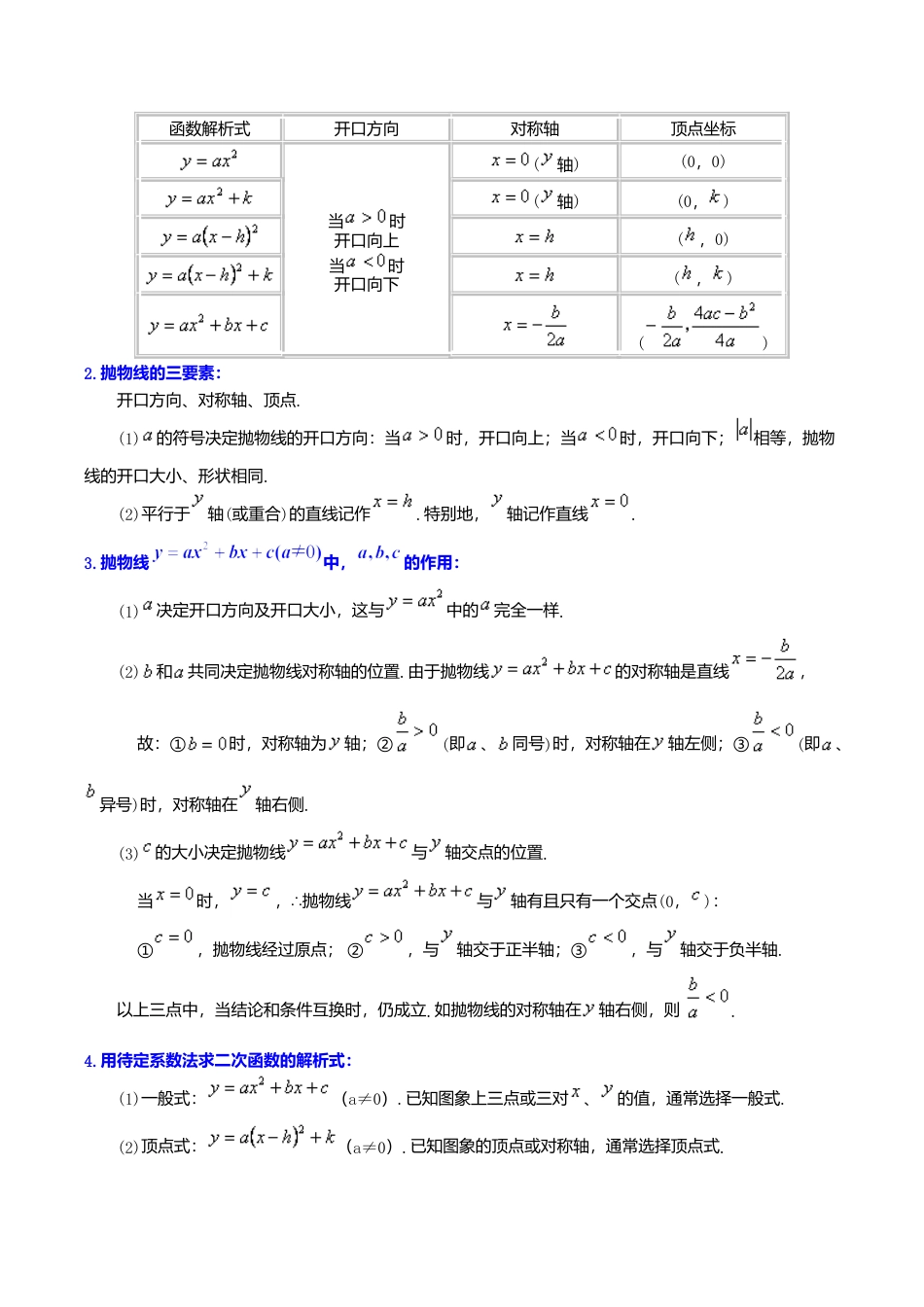 2026年数学九年级上册-教学案-《二次函数》全章复习与巩固—知识讲解（提高）.doc_第2页