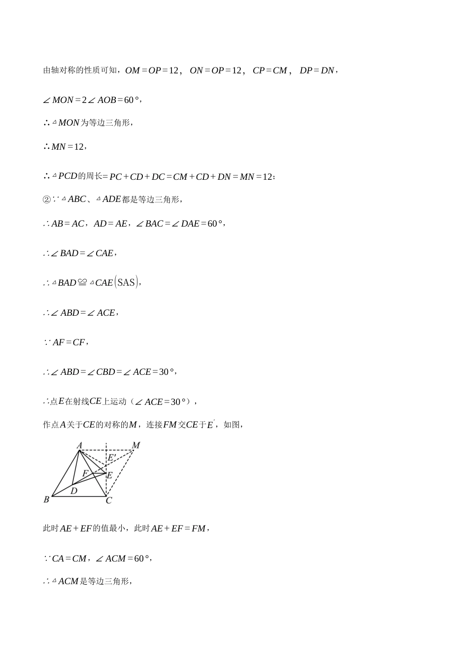 初中数学八年级上册2026年期末复习系列-专题2.3 轴对称中的最值问题（压轴题专项讲练）（解析版）.docx_第3页