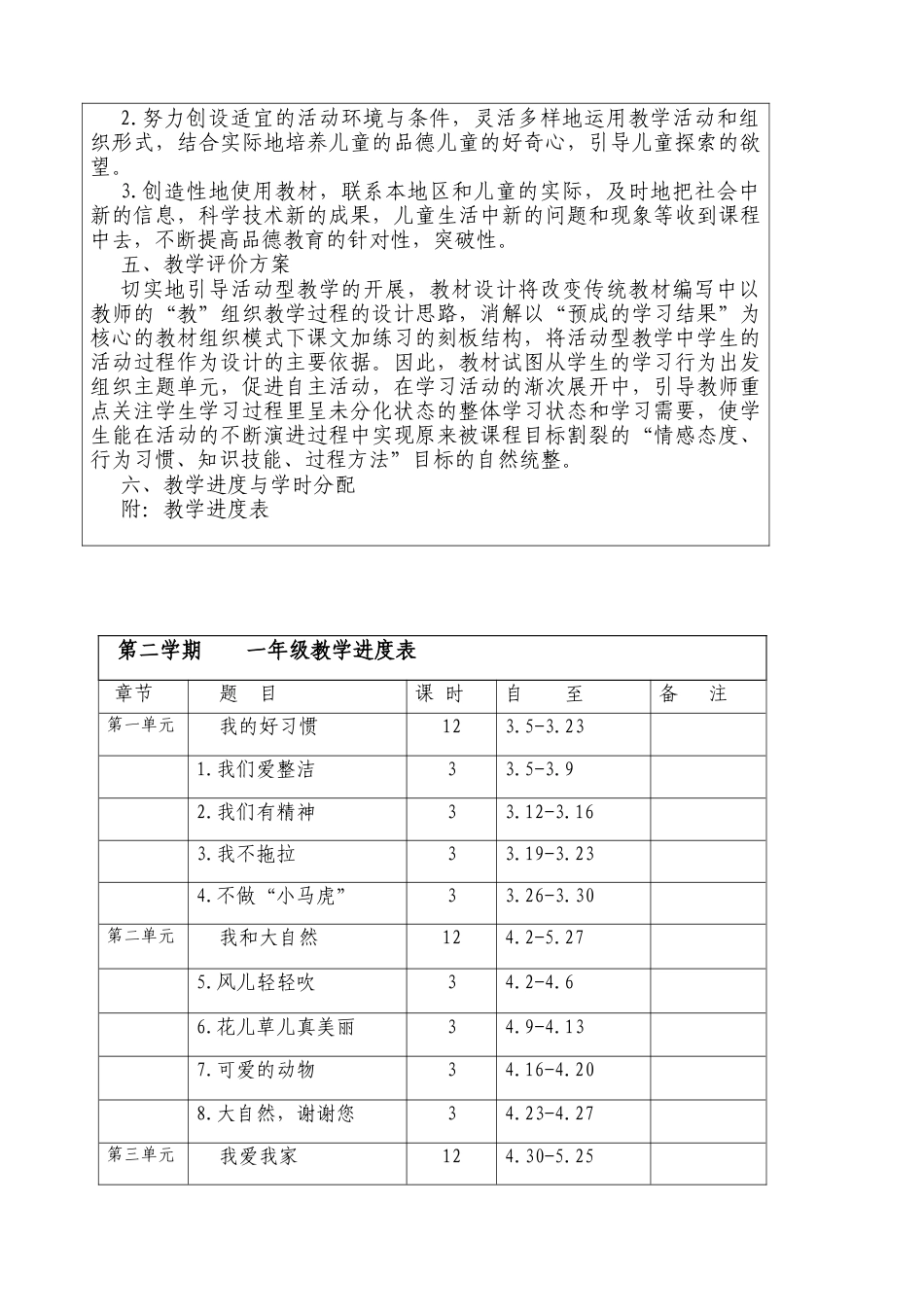 部编本人教版一年级下册《道德与法治》完整全册教案.docx_第2页