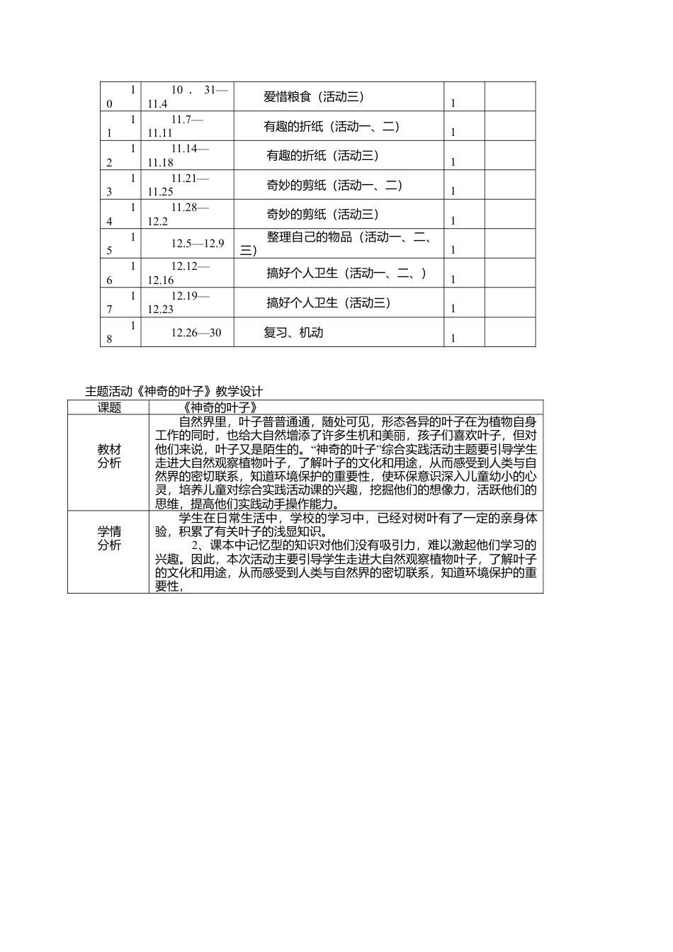 安徽教育出版社-小学三年级综合实践上册教学计划及教案.docx_第2页