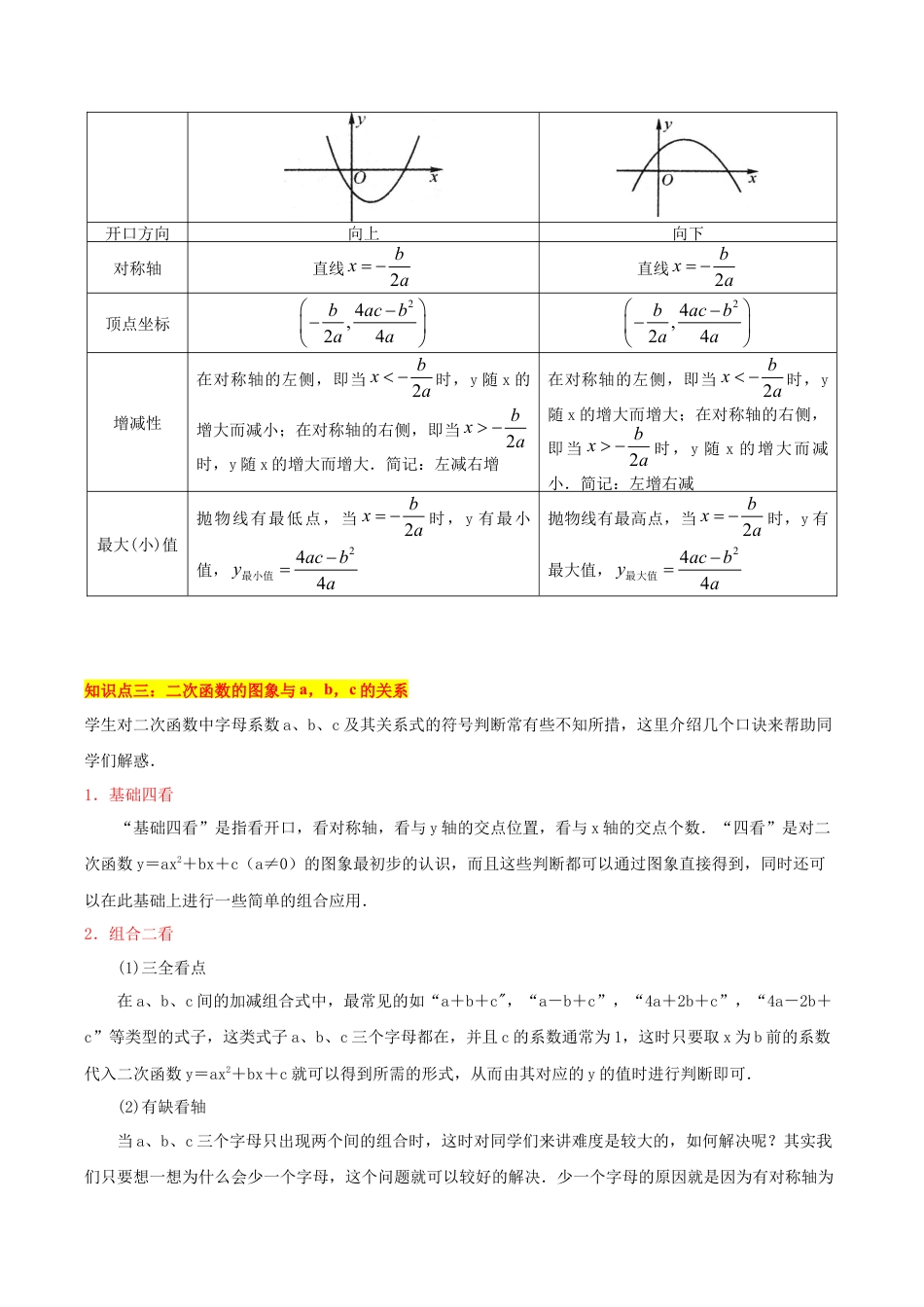 初中数学九上重点难点提升-专题01 二次函数的图象与性质重难点题型专训（教师版）.docx_第3页