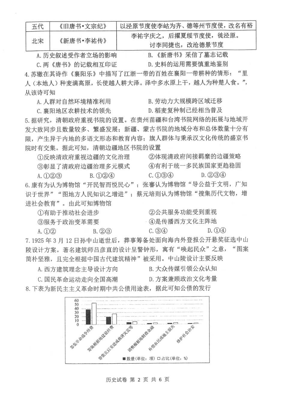 湖北省腾云联盟2026届高三10月联考历史_腾云10月联考历史试卷.pdf_第2页