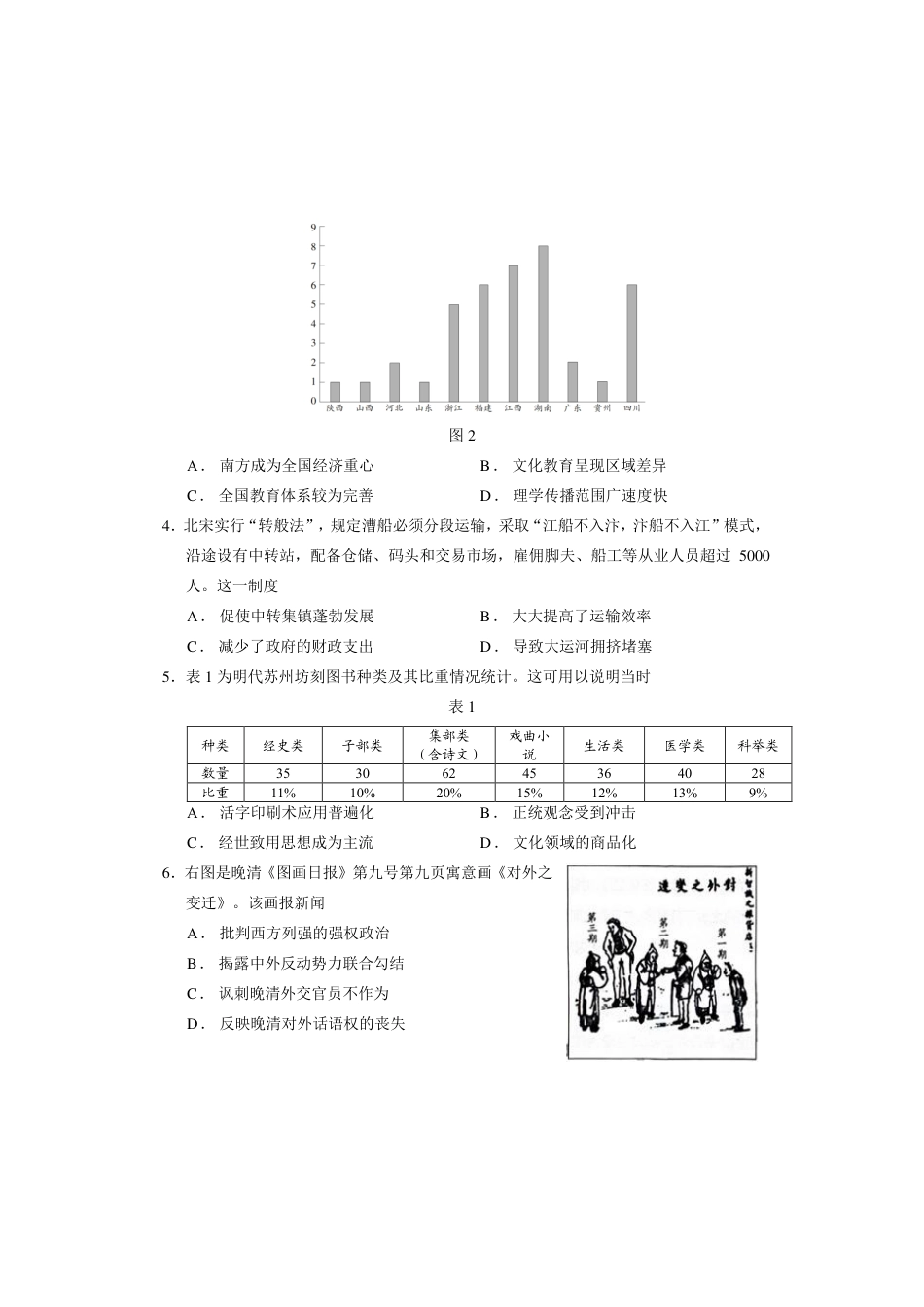 2025—2026学年度第一学期期中学业水平诊断历史.pdf_第2页