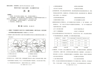 绵阳市高中2023级第一次诊断性考试历史.pdf