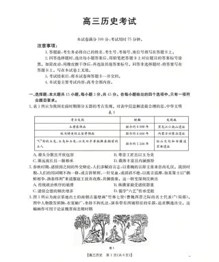 湖北省2026届高三上学期10月联考（26-23C）历史+答案.pdf