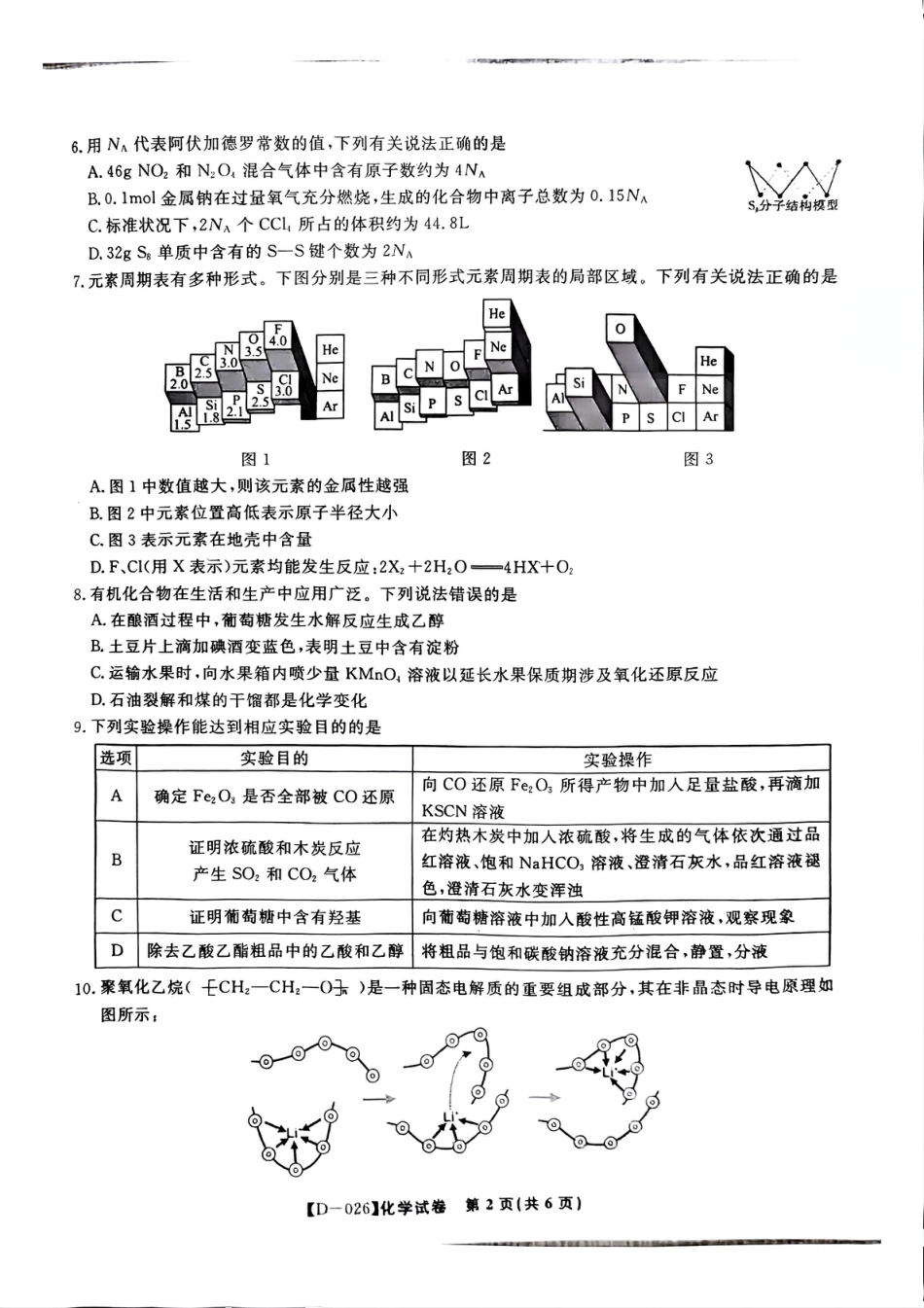 “皖江名校联盟”2025-2026学年高三质量检测化学.pdf_第2页