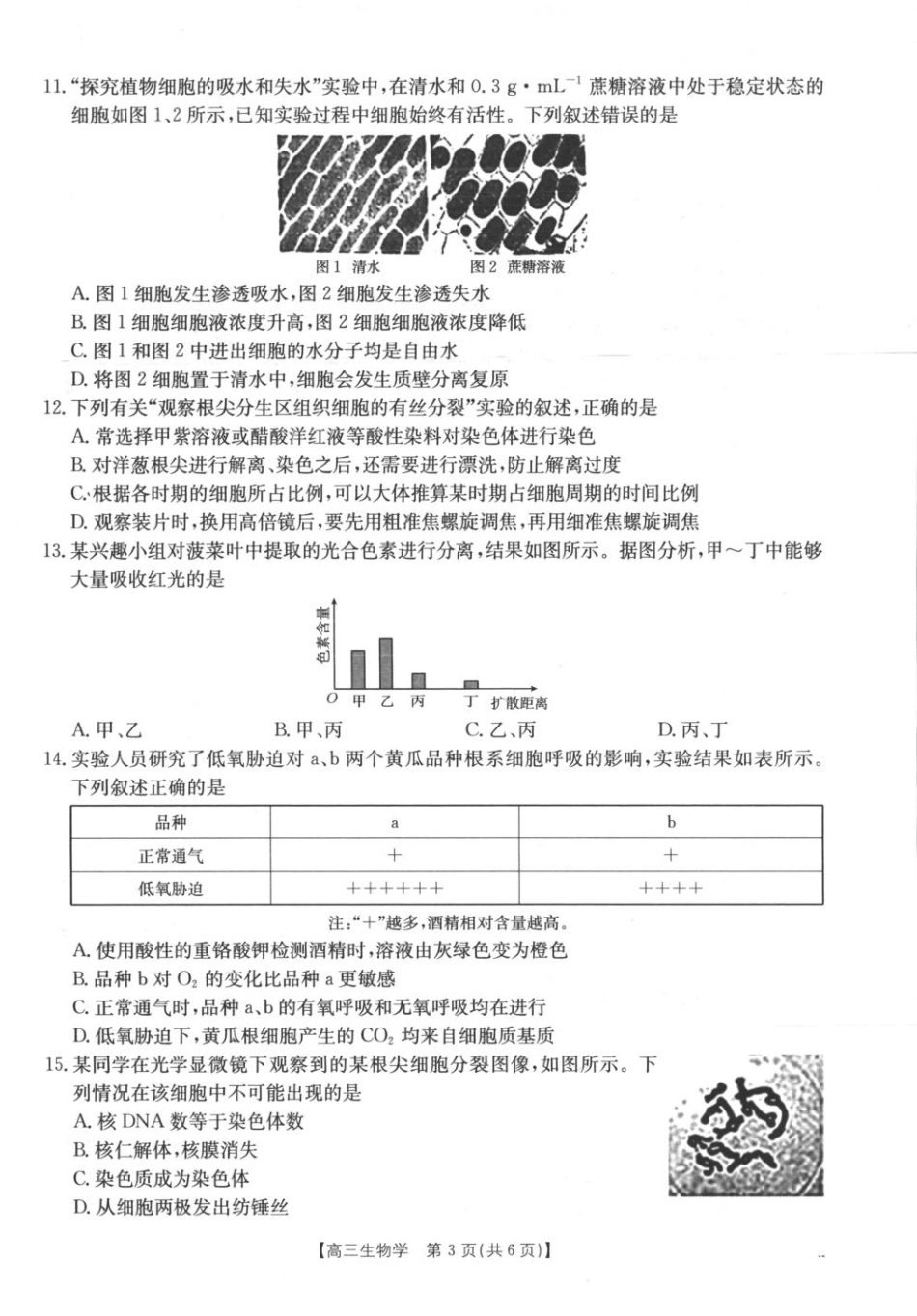 生物试卷-山西陕西金太阳2026届高三9月联考.pdf_第3页