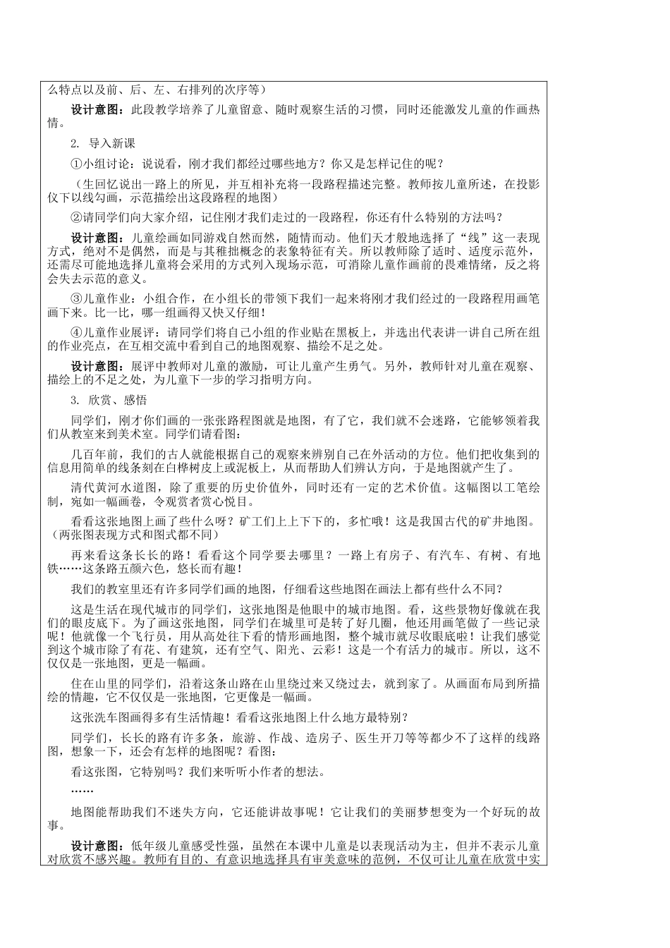 第4课 我的地图 教学设计 -一年级下册小学美术同步备课资源包（苏少版）.docx_第2页