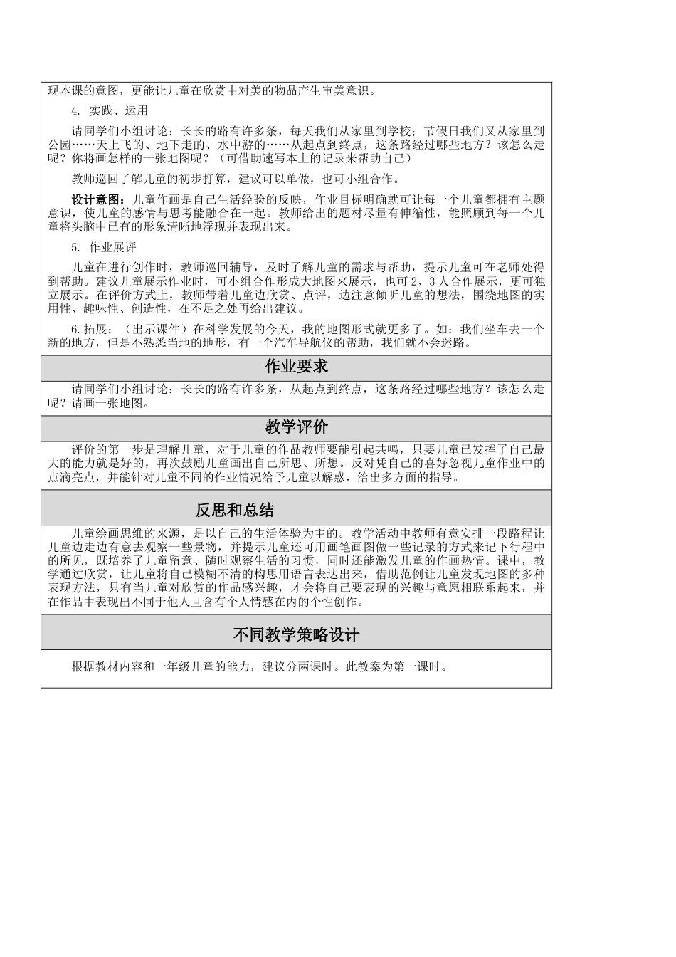 第4课 我的地图 教学设计 -一年级下册小学美术同步备课资源包（苏少版）.docx_第3页