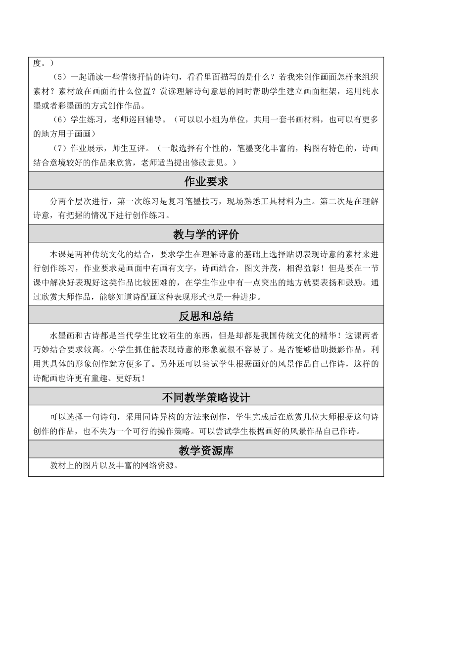 第13课 诗配画 教学设计-五年级下册小学美术同步备课资源包（苏少版）.docx_第3页