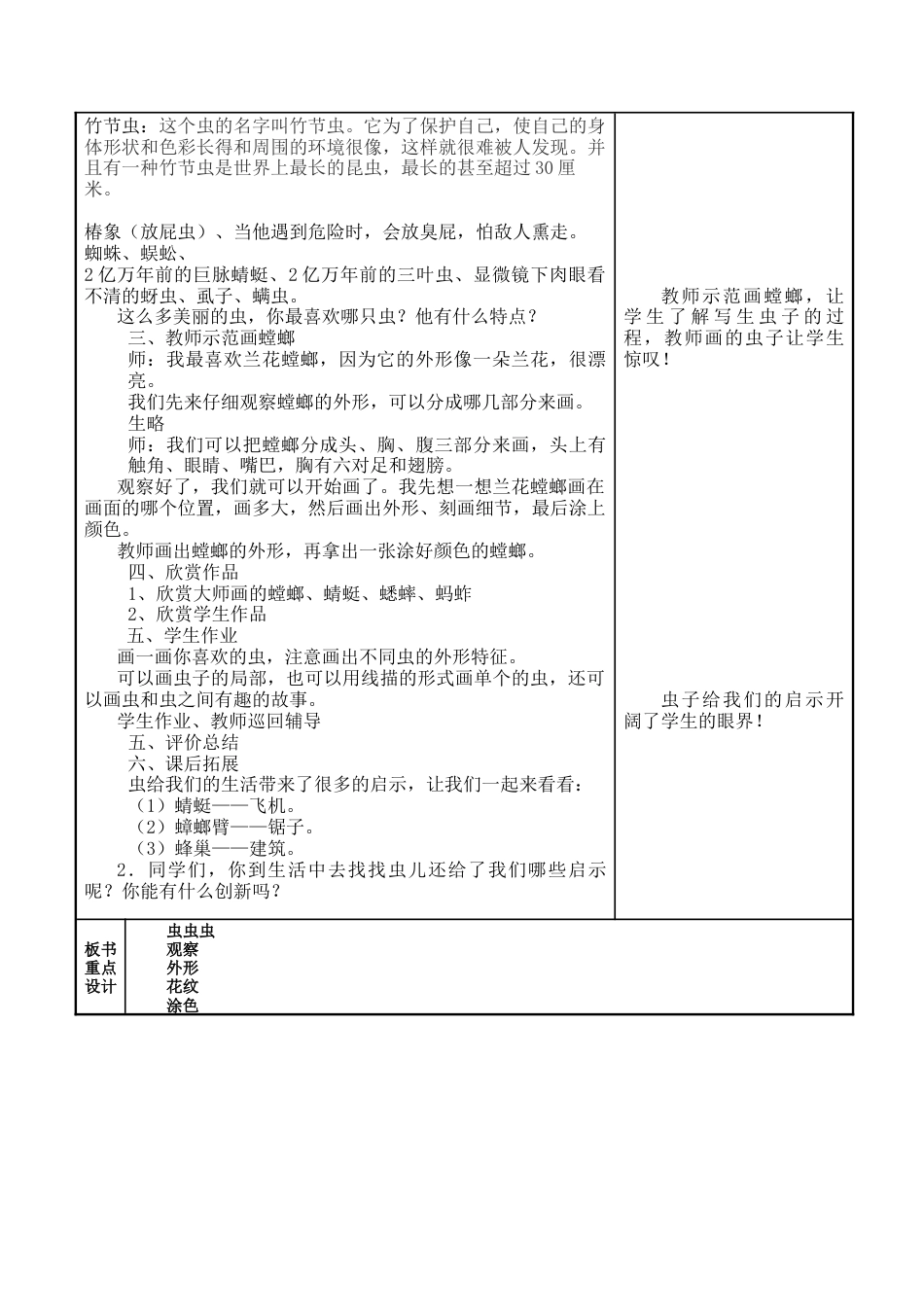 苏教小学美术二下 20虫虫虫（一）（教案）.docx_第2页
