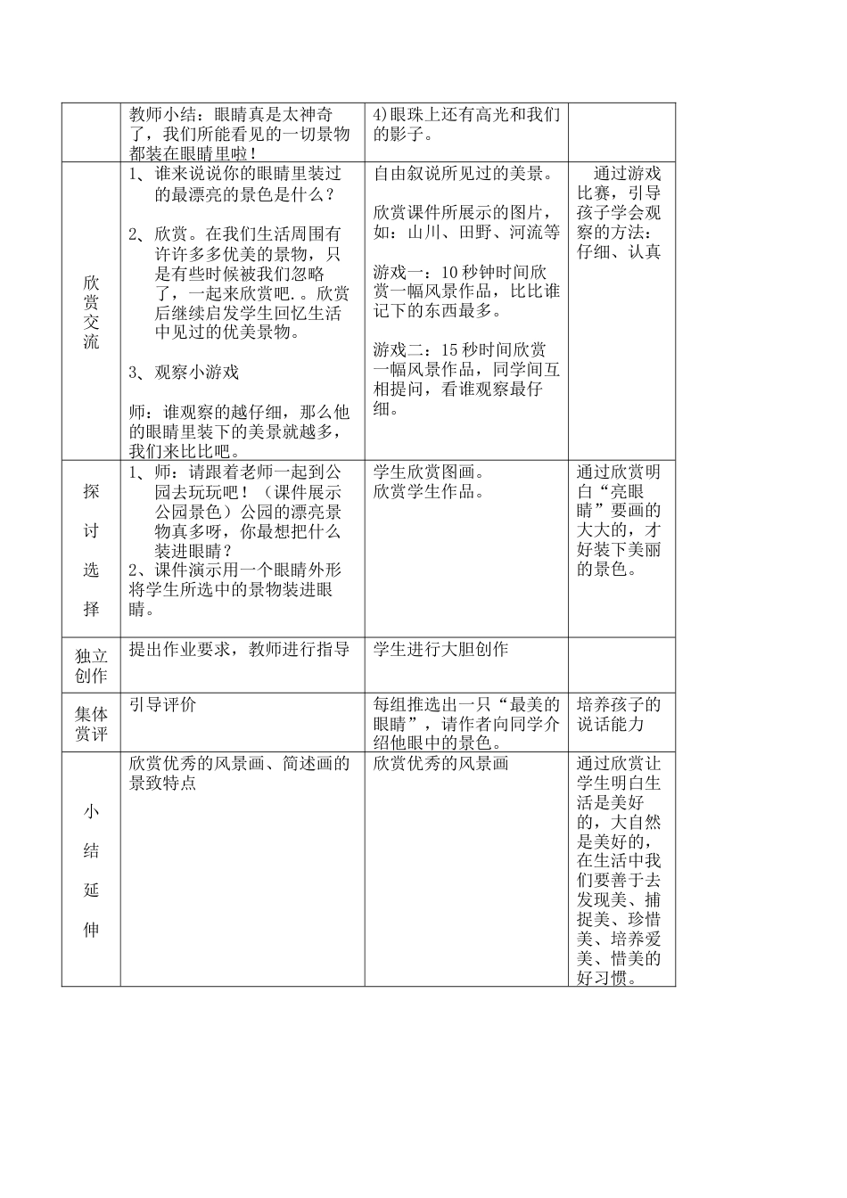 苏教小学美术二上《9亮眼睛》word教案 (4).doc_第3页