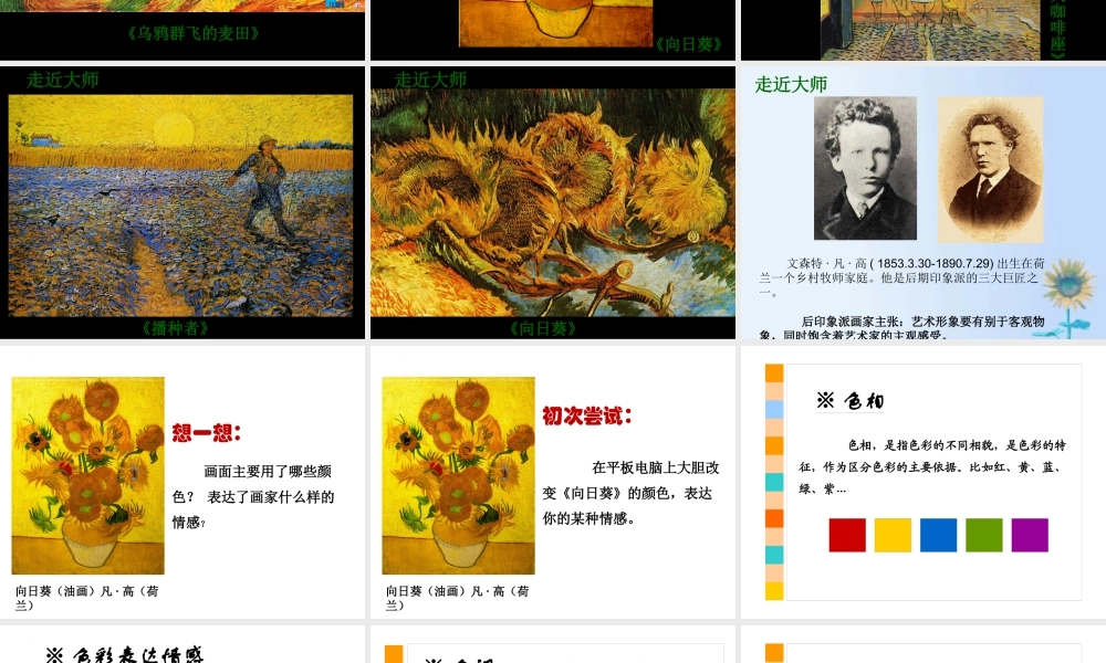 色彩的对比与和谐（课件）苏少版美术四年级下册 .pptx