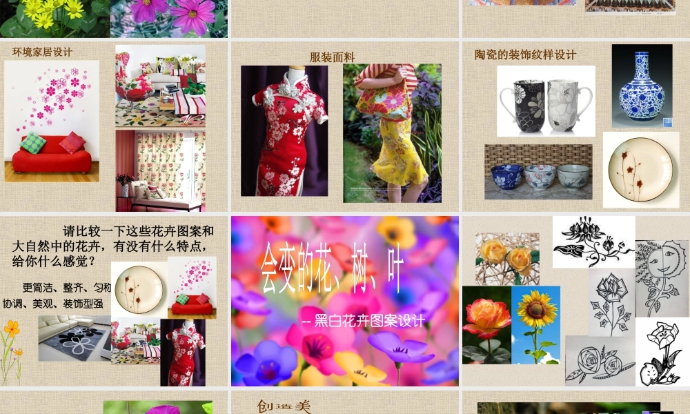 第13课 会变的花、树、叶（课件）苏少版美术二年级下册.pptx