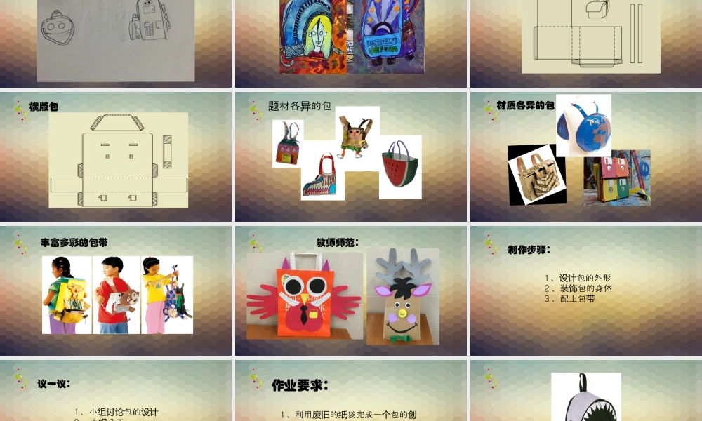 五年级上册美术课件－12包的世界（二） ｜苏少版  (共23张PPT).ppt