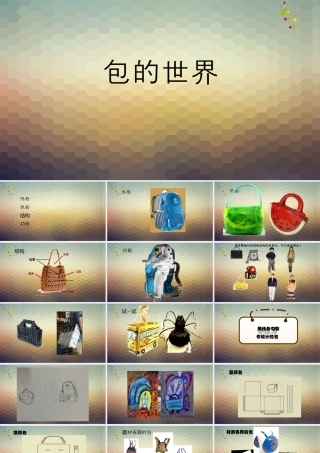 五年级上册美术课件－12包的世界（二） ｜苏少版  (共23张PPT).ppt