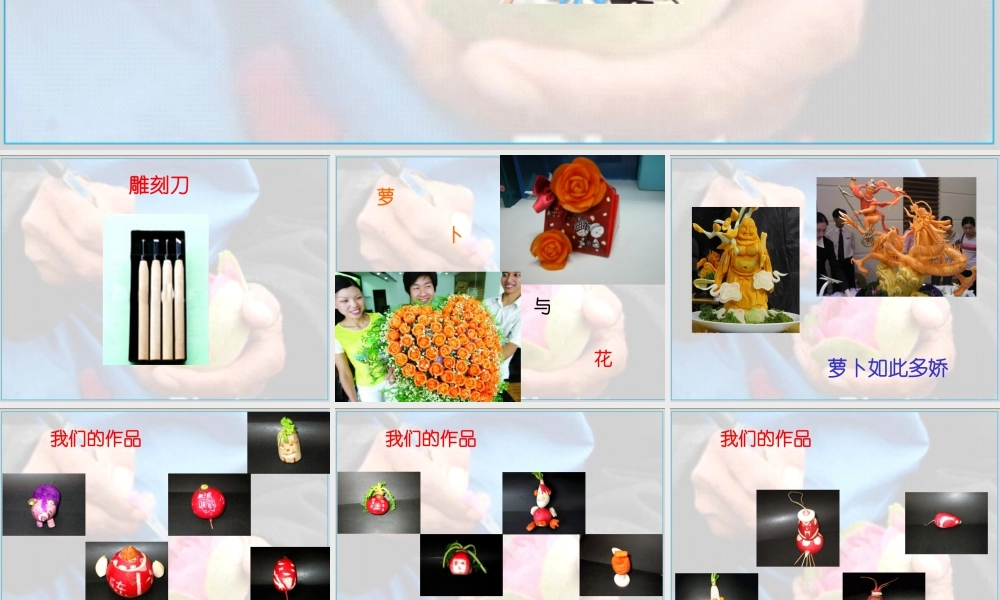 五年级上册美术课件－19  雕萝卜 ｜苏少版(共16张PPT).pptx