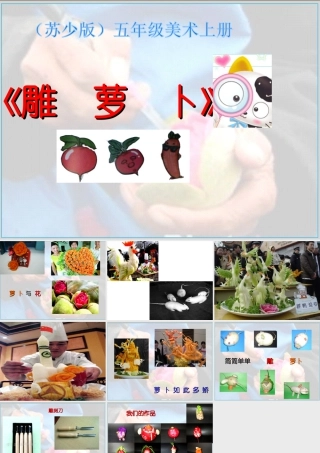 苏教小学美术五上《第19课雕萝卜》PPT课件.ppt