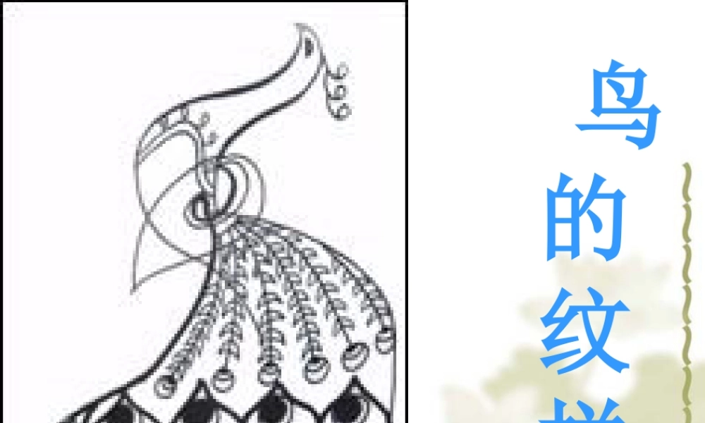 苏教小学美术四下《第8课鸟的纹样》PPT课件.ppt