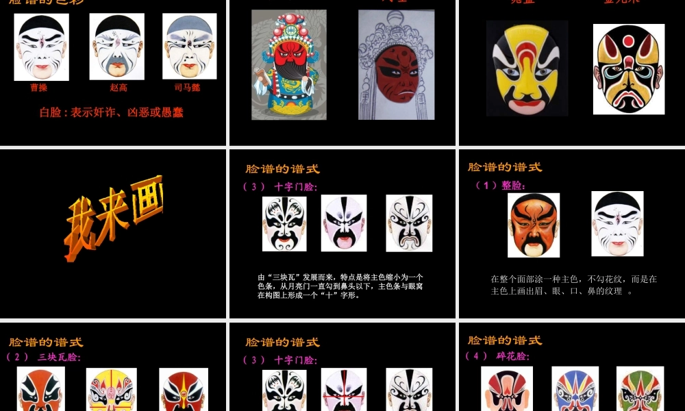 苏教小学美术五下《第6课画脸》PPT课件 (1).ppt