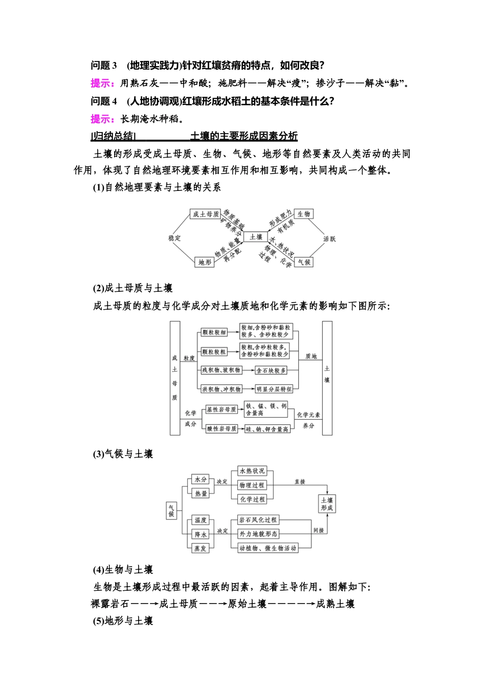 湘教版高中地理必修第一册-19-20 第5章 第2节　土壤的形成.doc_第3页