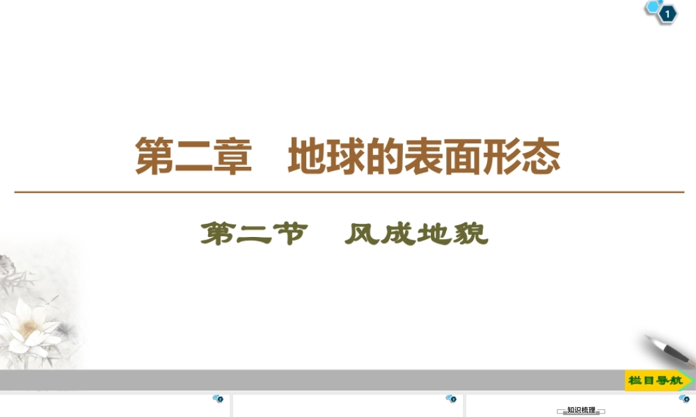 湘教版高中地理必修第一册课件-19-20 第2章 第2节　风成地貌.ppt