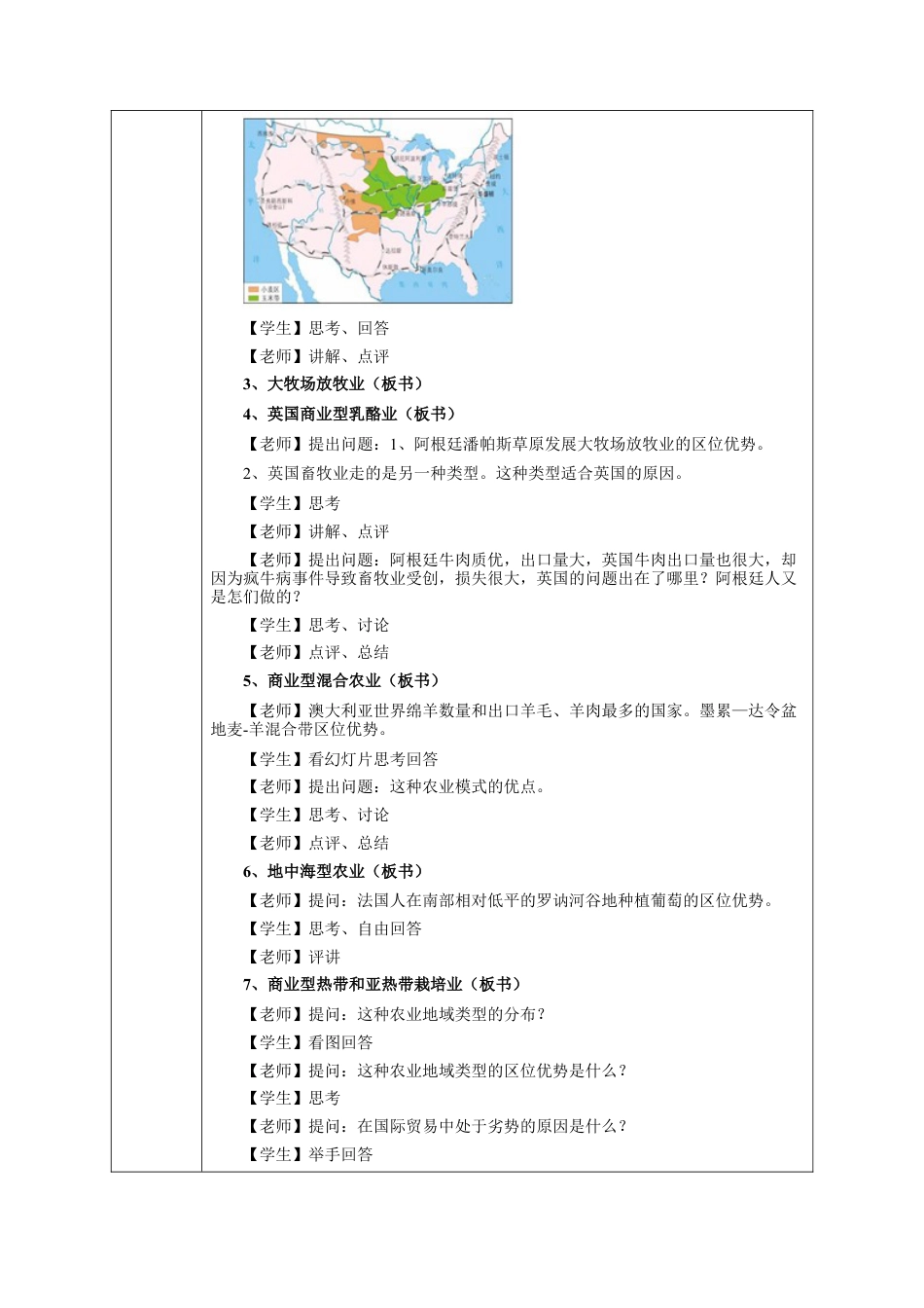 【新教材】3.1 农业区位因素与农业布局（第2课时）教学设计（2）-湘教版高中地理必修第二册.docx_第3页