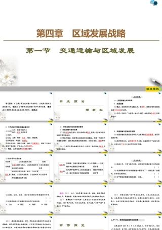 高一地理新教材湘教必修第二册 第4章 第1节　交通运输与区域发展.ppt