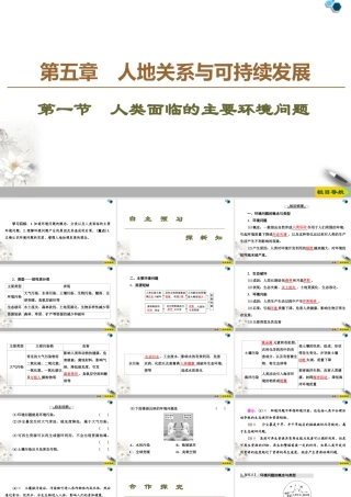 高一地理新教材湘教必修第二册 第5章 第1节　人类面临的主要环境问题.ppt