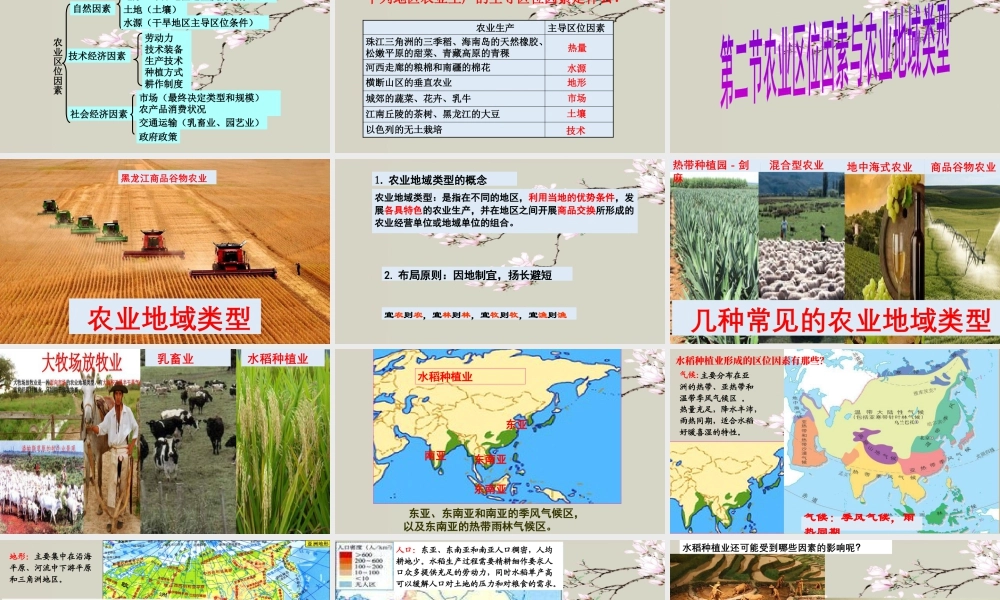 湘教版必修二第三章3.2农业地域类型(二）(共47张PPT).pptx