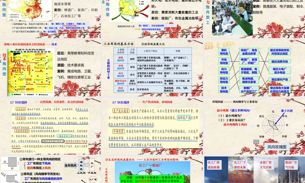 湘教版必修二第三章3.3工业区位因素(一）(共35张PPT).pptx