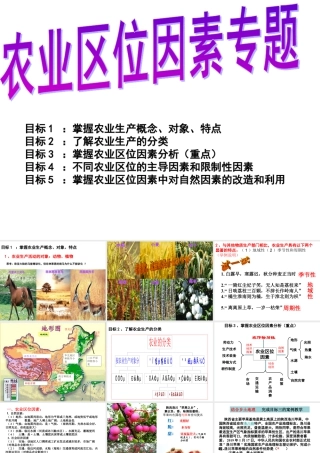 湘教版必修二第三章第二节农业区位因素专题课件(共32张PPT)（适合文科期末复习）.ppt
