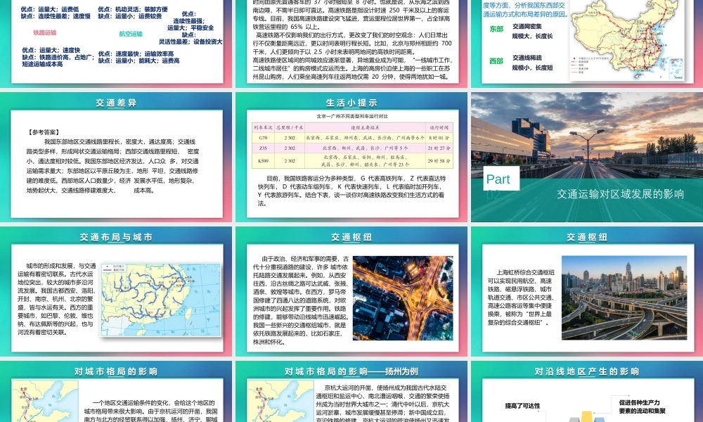 4.1交通与区域发展-名师课堂-优质课件-高一地理新教材湘教必修二.pptx