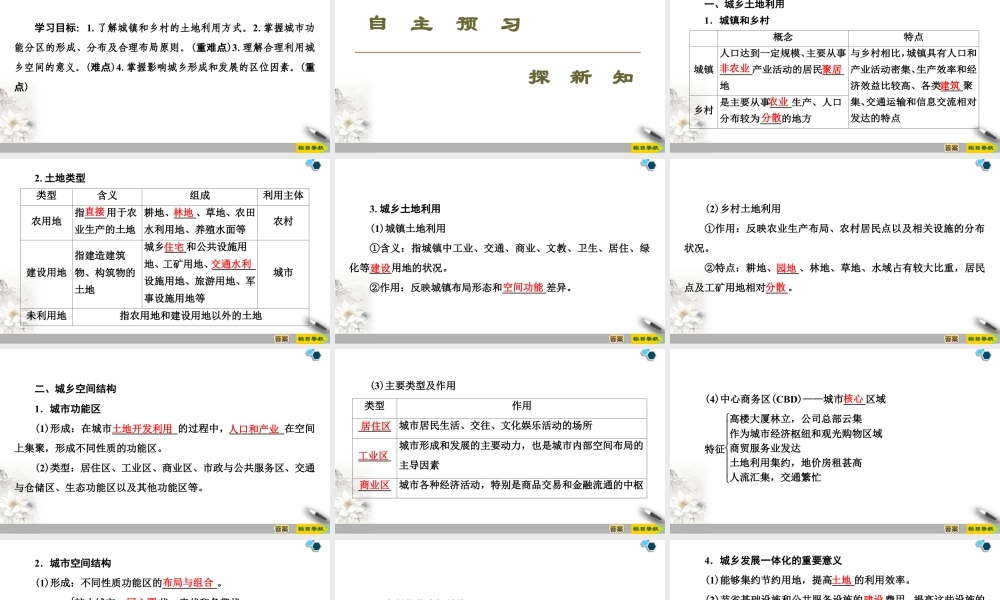 高一地理新教材湘教必修第二册 第2章 第1节　城乡空间结构.ppt
