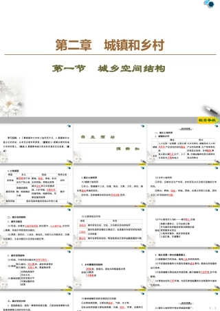 高一地理新教材湘教必修第二册 第2章 第1节　城乡空间结构.ppt