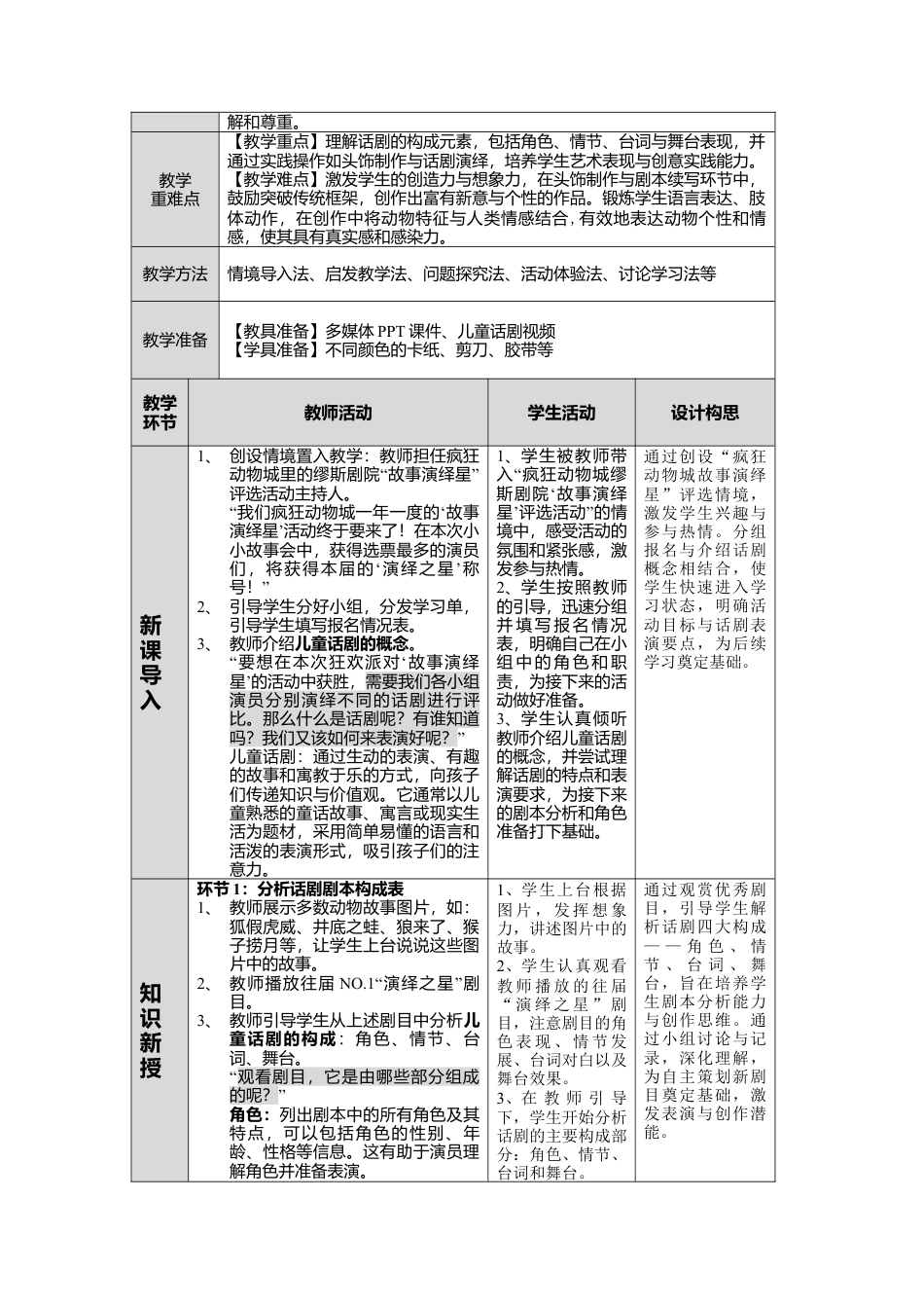 湘美版小学美术一年级下册第三单元第5课《小小故事会》教学设计.doc_第2页