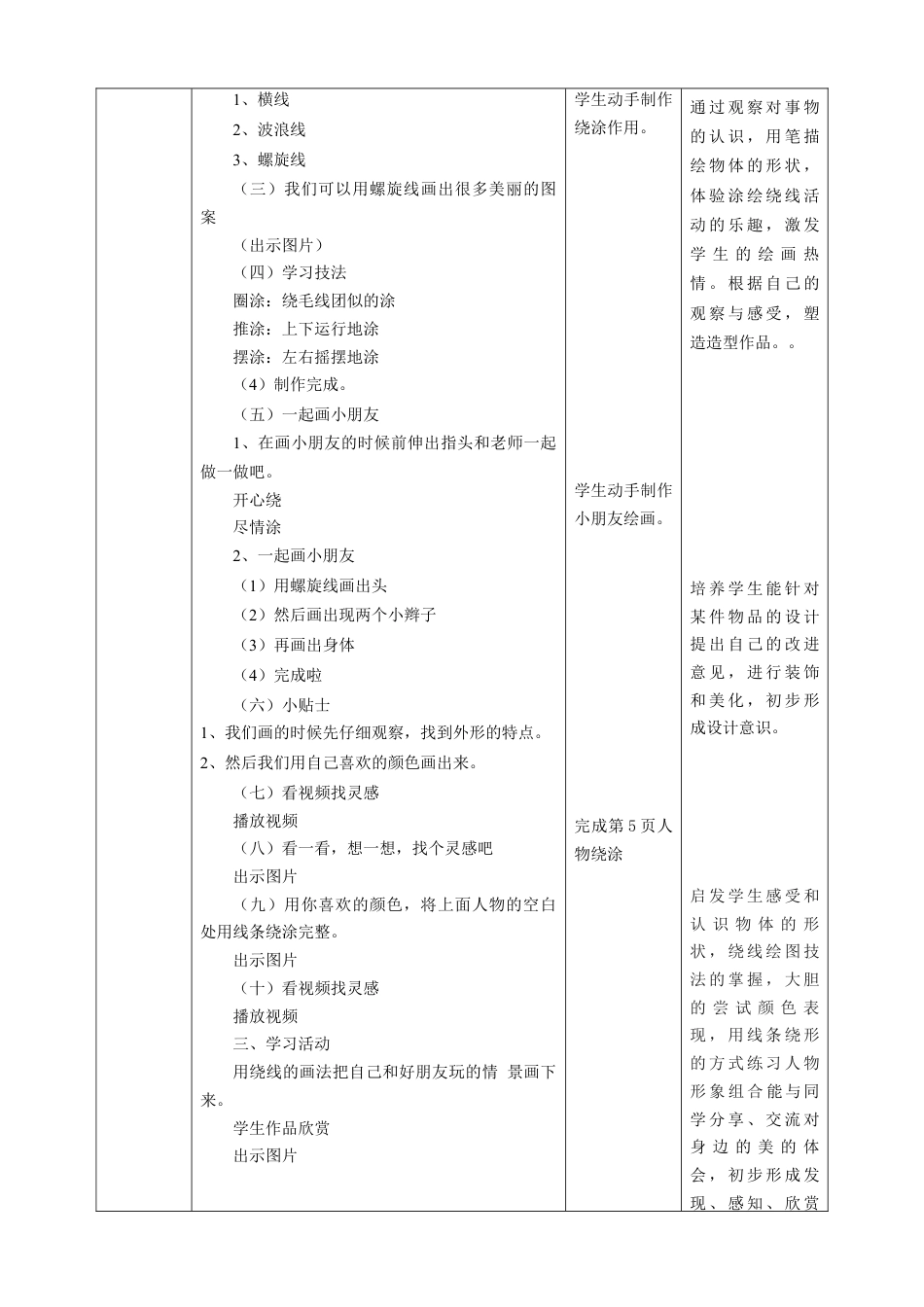 【湘版】美术  一年级上册    第一单元  2 我和我的好朋友  课时教案.doc_第2页