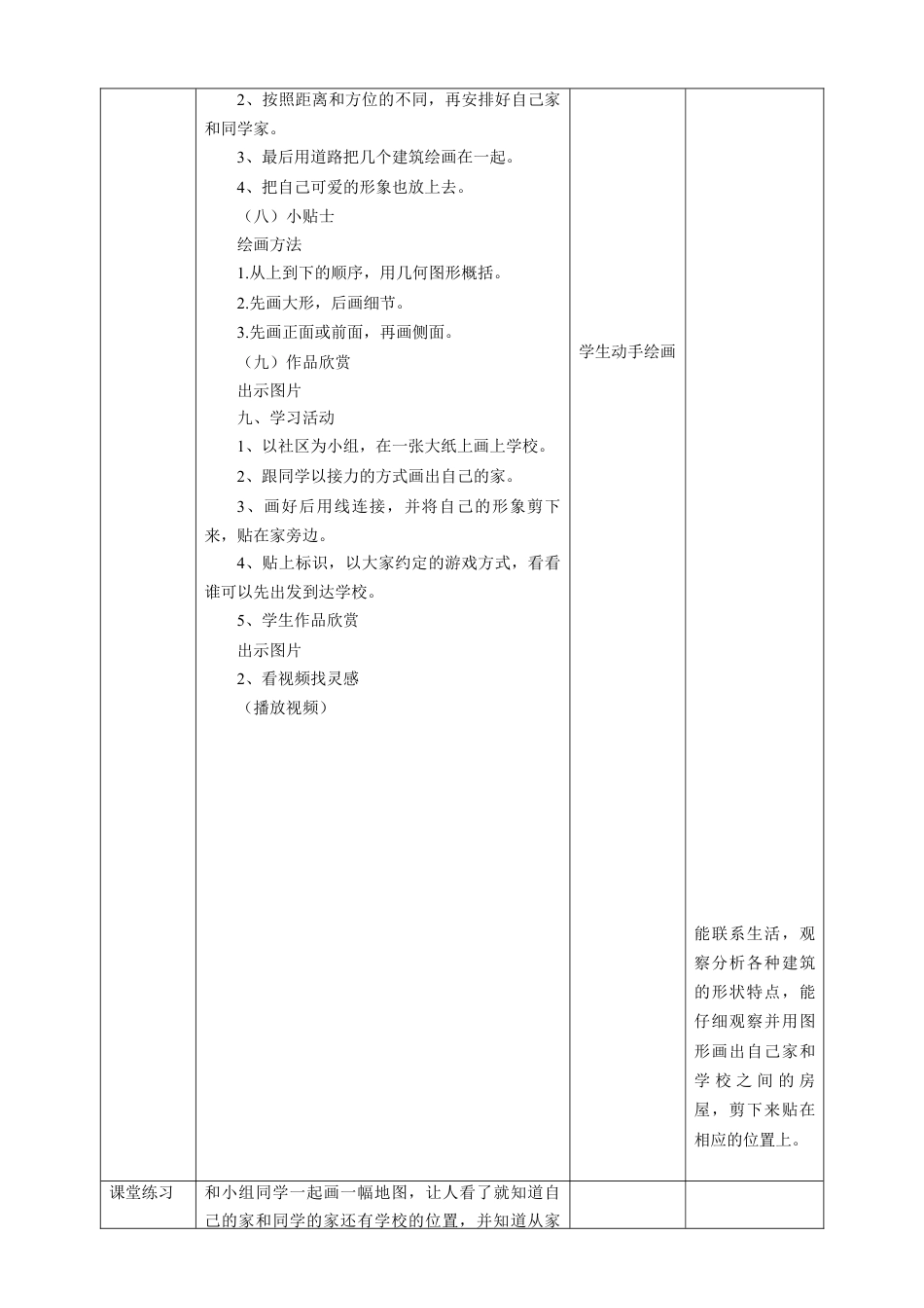 【湘版】美术  一年级上册    第一单元    5  你的家 我的家  课时教案.doc_第3页