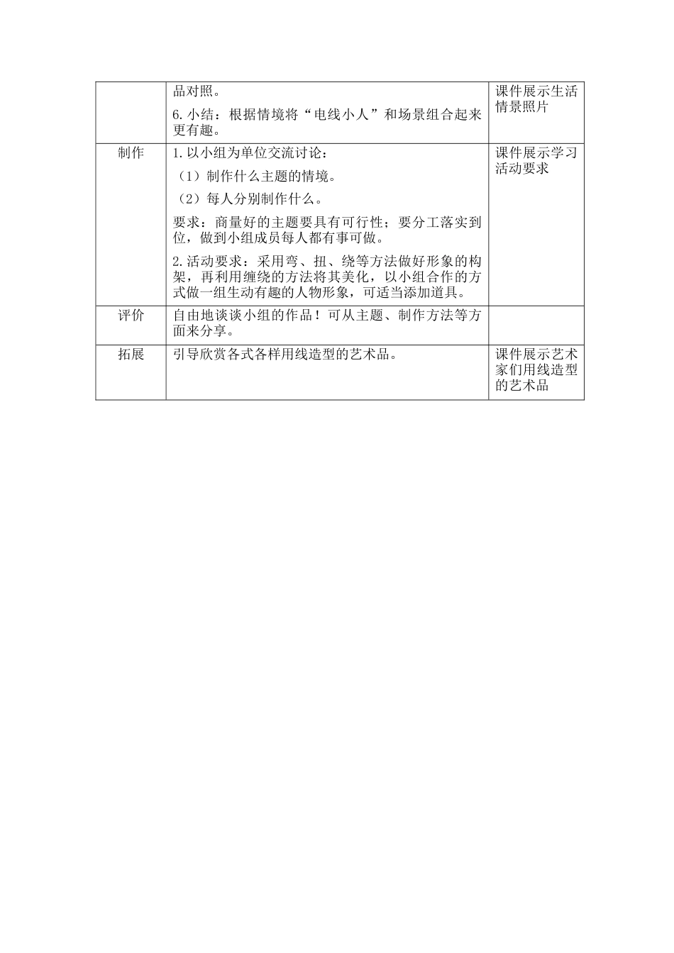 湘美版四年级美术下册-《有趣的线造型》精品教案（活动二）.doc_第2页