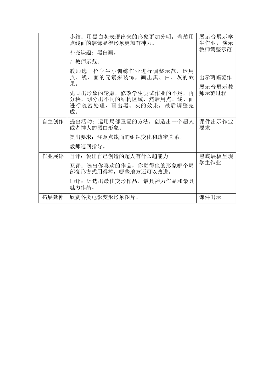 湘美版四年级美术下册-《变形的魅力》精品教案（活动二）.doc_第2页