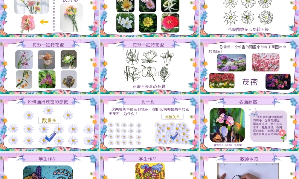 湘美版小学美术一年级下册-课时课件-一2.花朵之美.pptx