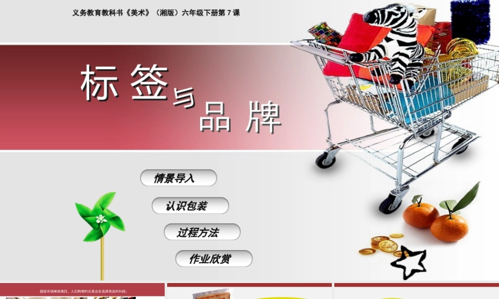 湘美版小学美术六年级下册-《标签与品牌》名师课件.pptx