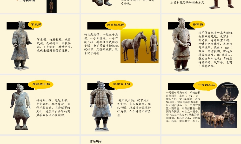 湘美版小学美术六年级上-《秦陵兵马俑》参考课件.ppt