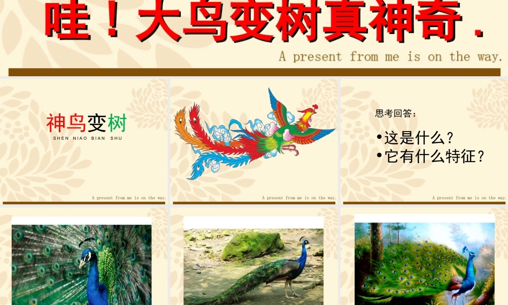 湘美版小学美术二年级上-《神鸟变树》参考课件__.ppt